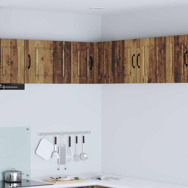 vidaXL K&uuml;chenschrank mit Regal Altholz 57 x 57 x 40 cm Holzwerkstoff