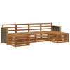vidaXL Outdoor-Sofagarnitur 5 stk. Natur Massivholz Akazie