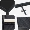 vidaXL Garten Essgruppe mit Kissen 7 pcs Schwarz Poly-Rattan