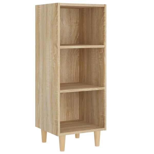 vidaXL Sideboard Sonoma-Eiche 34,5x32,5x90 cm Holzwerkstoff