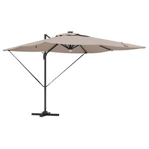 vidaXL Roma Parasol 286 x 284 x 270 cm Aluminium und Polyester