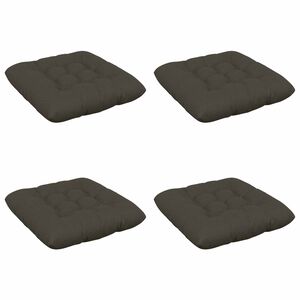 vidaXL Sitzkissen VIANEN 4 stk. 100 % Polyester Anthrazit