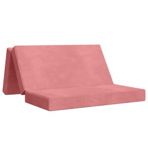 vidaXL Klappsofa Bett 160 x 67 x 45 cm Rosa