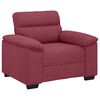 vidaXL Sessel Weinrot 100x81x84 cm Stoff