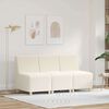 vidaXL Modulares Armfreies Sofa 3 pcs Creme 55 x 74 x 82 cm