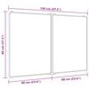 vidaXL Magnetisches Whiteboard Klappbar 120x80x1,7 cm Aluminium