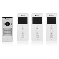 Smartwares Video-Gegensprechanlage für 3 Wohnungen 20,5x8,6x2,1cm Weiß