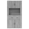 vidaXL Highboard Grau Sonoma Holzwerkstoff