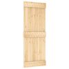 vidaXL Schiebet&uuml;r NARVIK 80 x 210 cm (213,5 cm) Nat&uuml;rlich und Schwarz
