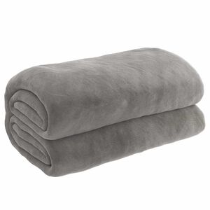 vidaXL Gewichtsdecke mit Bezug Grau 138x200 cm 10 kg Stoff
