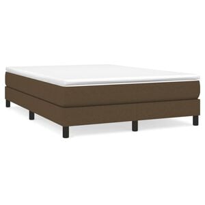 vidaXL Boxspringbettgestell Dunkelbraun 140x190 cm Stoff