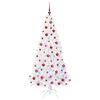 vidaXL K&uuml;nstlicher Weihnachtsbaum Wei&szlig; 180 cm PVC und Stahl