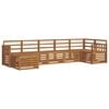 vidaXL Sofagarnituren 7 pcs Natur Massivholz Akazie