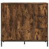 vidaXL Sideboard Ger&auml;ucherte Eiche 89,5 x 33 x 82 cm Holzwerkstoff