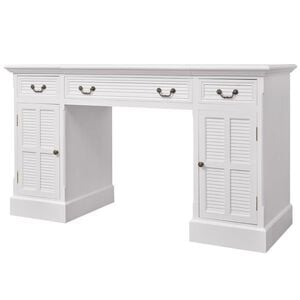 vidaXL Schreibtisch Sekret&auml;r Wei&szlig; 140 x 48 x 80 cm