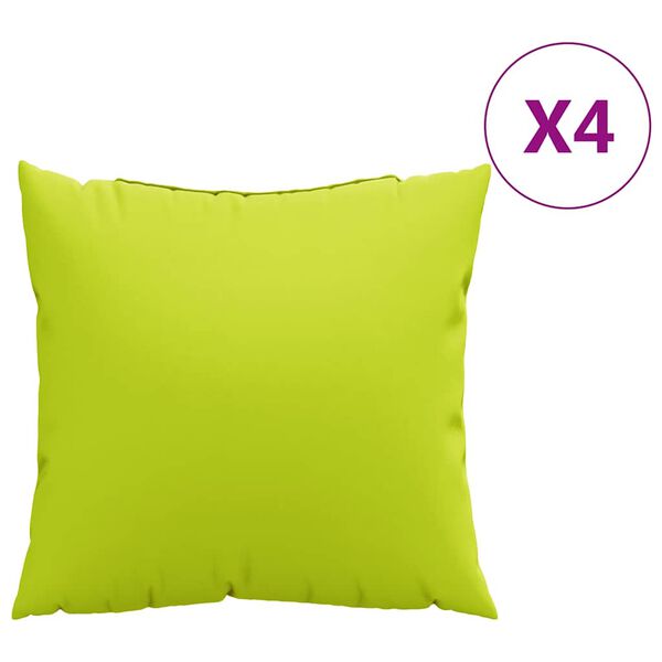 vidaXL Sofakissen 4 Stk. Knallgr&uuml;n 50x50 cm Stoff