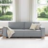 vidaXL 3-Sitzer-Sofa Hellgrau 180 cm Stoff