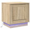 vidaXL Nachttisch Sonoma-Eiche 44 x 34,5 x 45 cm Holzwerkstoff