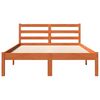 vidaXL Massivholzbett ohne Matratze Wachsbraun 140x200 cm Kiefernholz