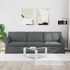 vidaXL Sofa Dunkelgrau Gesamtabmessungen: 245 x 82 x 80 cm (B x T x H)
