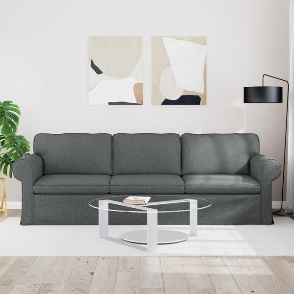 vidaXL Sofa Dunkelgrau Gesamtabmessungen: 245 x 82 x 80 cm (B x T x H)