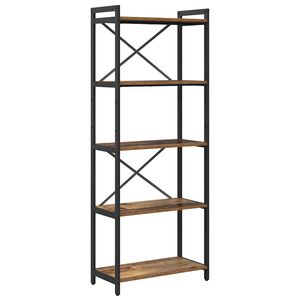 vidaXL B&uuml;cherregal 60 x 30 x 155 cm Holzwerkstoff Altholz