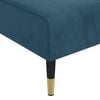 vidaXL Chaiselongue Blau Samt