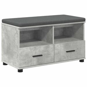 vidaXL Flurbank Betongrau 80 x 38 x 46 cm