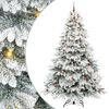 vidaXL K&uuml;nstlicher Weihnachtsbaum mit 300 LEDs Wei&szlig; 240 cm PE und PVC
