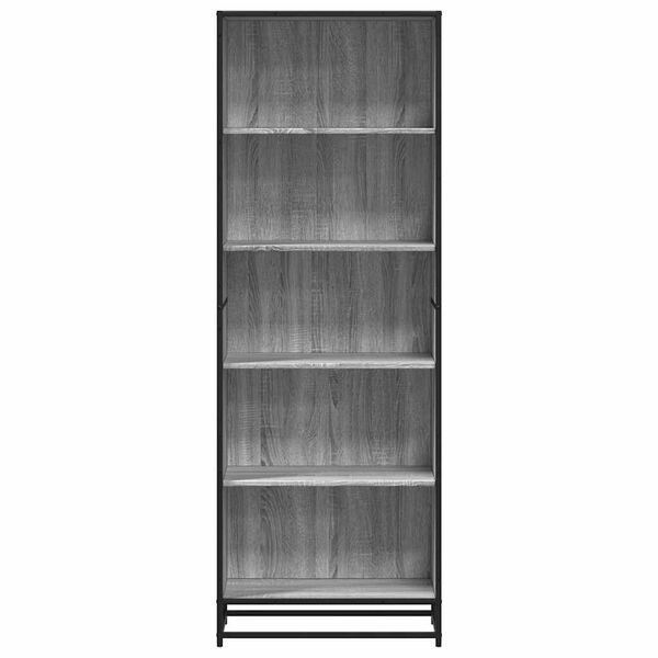 vidaXL Bücherregal Grau Sonoma 60x35x170,5 cm Holzwerkstoff
