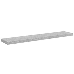 vidaXL Schweberegal Betongrau 120x23,5x3,8 cm MDF