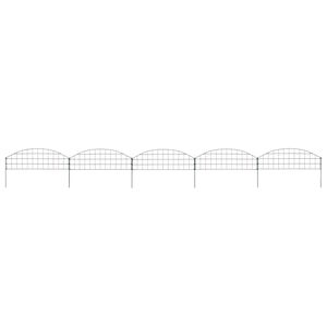 vidaXL Gartenzaun Set Konvex 77,3x26 cm Gr&uuml;n