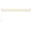 vidaXL Markise Manuell Einziehbar 600x350 cm Creme