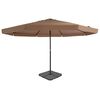 vidaXL Sonnenschirm mit Tragbarem Sonnenschirmst&auml;nder Taupe