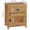 vidaXL Nachttisch Massivholz Teak 40x30x50 cm