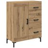 vidaXL Highboard mit Schubladen 2 pcs Artisan-Eiche Holzwerkstoff