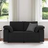 vidaXL Sofa Schwarz 160 x 77 x 82 cm Stoff