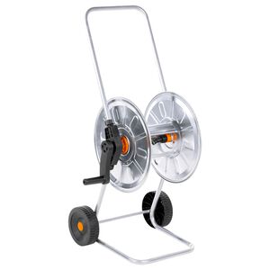 vidaXL Schlauchwagen f&uuml;r 50 m 1/2" oder 35 m 3/4" Schlauch Stahl