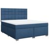vidaXL Boxspringbett mit Matratze Blau 180x200 cm Stoff