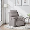 vidaXL Relaxsessel Elektrisch Taupe Stoff