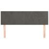 vidaXL Kopfteile 2 Stk. Dunkelgrau 72x5x78/88 cm Samt
