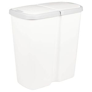 vidaXL M&uuml;lltonne Wei&szlig; 48,5 x 28 x 51 cm PP
