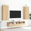 vidaXL TV-Wandschrank Sonoma-Eiche 40,5x30x102 cm Holzwerkstoff