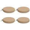vidaXL 4-teilige Sitzkissen SOEST 4 stk. 100 % Polyester Sand