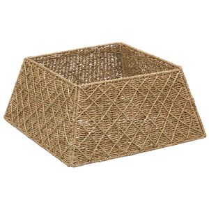 vidaXL Weihnachtsbaumkragen Quadratisch Natur 50 x 50 x 25 cm