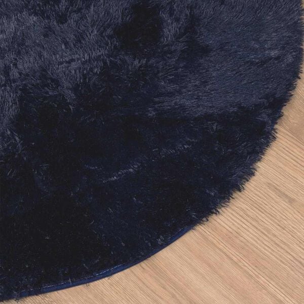 vidaXL Teppich Shaggy Hochflor NAVARRA Marineblau 300x200 cm Polyester