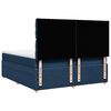 vidaXL Boxspringbett mit Matratze Blau 180x200 cm Stoff