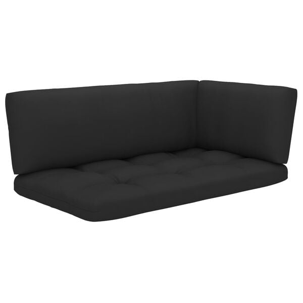 vidaXL 4-tlg. Paletten-Lounge-Set mit Kissen Impr&auml;gniertes Kiefernholz