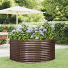 vidaXL Garten-Hochbeet Braun 140 x 140 x 68 cm Verzinkter Stahl