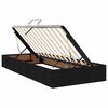 vidaXL Bett mit Stauraum und LED Schwarz 100 x 200 cm Polyester
